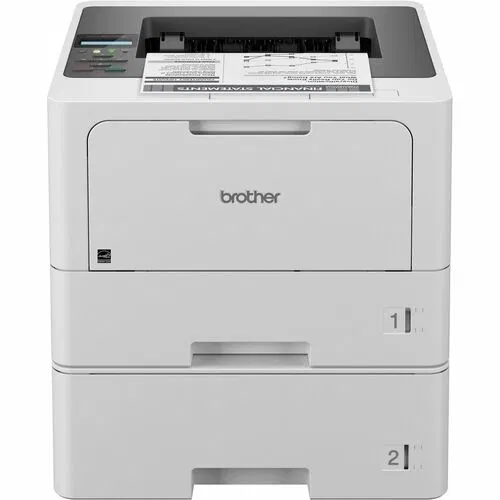 Brother HL-L5210DW, Laser Printer, Monochrome, 48 ppm, 1200 dpi, Automatic Duplex, 870-Sheet Capacity, Gigabit Ethernet, Dual-Band Wireless