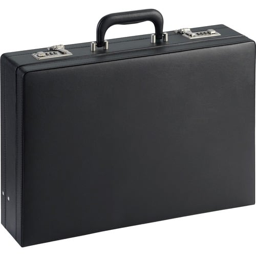 NuSparc Carrying Case, Attache, Expandable 4"-5" File Holder, Dual-Combination Lock, Organizer Pockets, Vinyl, 17.5" x 4" x 12.5"