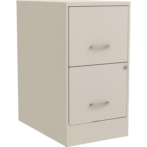 NuSparc File Cabinet, Mobile, 2-Drawer Letter-Size, Stone Painted Steel, 14.2" W x 22" D x 26.6" H, Cam Lock, Glide Suspension