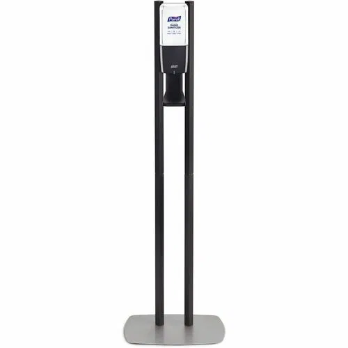 PURELL Sanitizing Gel Dispenser Stand, Floor Freestanding, Battery-Powered, Graphite, Low-Profile Base, for Touch-Free Dispensers