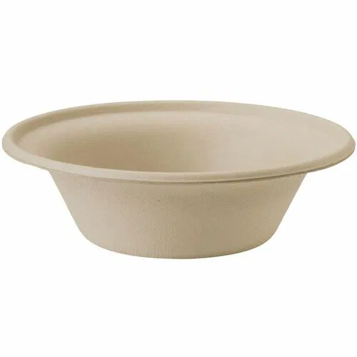 World Centric Compostable 11.5oz Fiber Bowl - Soup, Salad, Ice Cream - Disposable - Natural - Fiber, Bamboo Body - 1000 / Carton