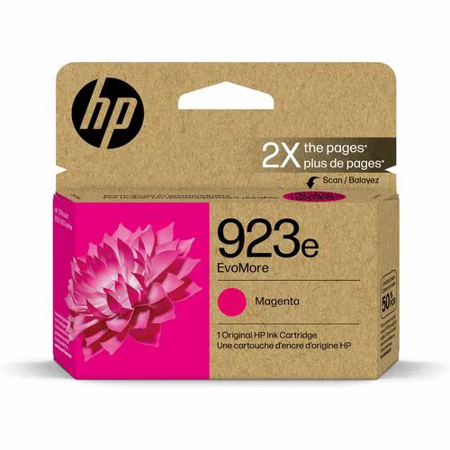 HP 923e (4K0T5LN) Ink Cartridge, Magenta, High Yield 800 Pages, for OfficeJet Pro 8120/8130 Series