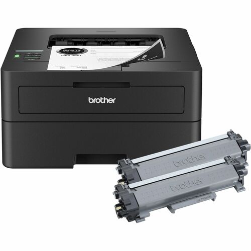 Brother HL-L2460DWXL Desktop Wired Laser Printer - Monochrome - 34 ppm Mono - 1200 x 1200 dpi Print - Automatic Duplex Print - 251 Sheets Input - Ethernet - Wireless LAN - Apple AirPrint, Mopria, Brother Mobile Connect, Wi-Fi Direct - Plain Paper Print -