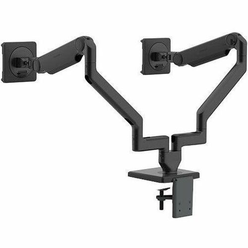 Humanscale M/Flex X22DBB Mounting Arm for Monitor - Black - Height Adjustable - 2 Display(s) Supported - 15.43 lb Load Capacity - 100 x 100 - VESA Mount Compatible - Aluminum