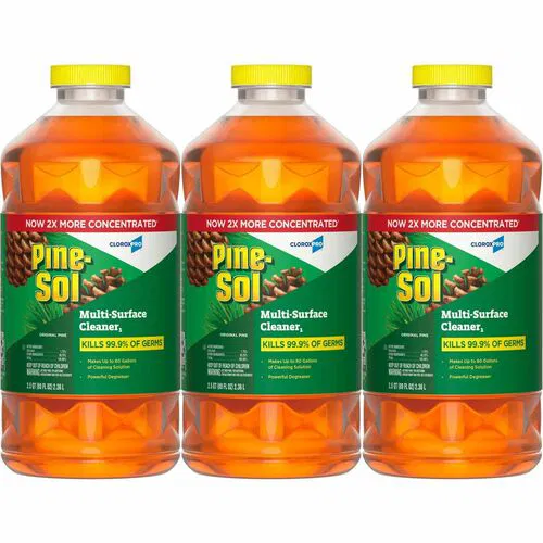 CloroxPro Pine-Sol Multi-Surface Cleaner, Concentrate, 80 fl oz, Original Pine Scent, Disinfectant, 3/CT