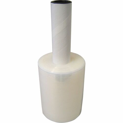 WP Stretch Wrap, HandyWrap, 5" x 1000 ft, Extended Core Handle, Disposable, Clear, 15/CT
