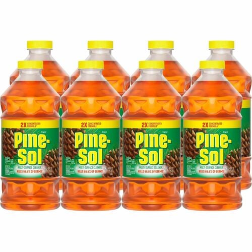 Pine-Sol Multi-Surface Cleaner, Concentrate, Disinfectant, Original Scent, 40 fl oz (1.3 qt), 8/CT