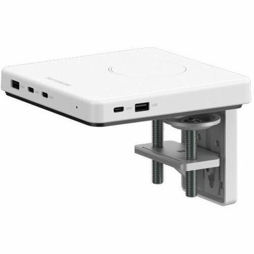 Humanscale M/Connect 3, M/Power Charging Hub, Clamp Mount, White - for Handheld Device, Notebook - Charging Capability - 5 x USB Ports - USB Type-A - 2 x USB Type-C Ports - USB Type-C - White - Wired - 30W - Clamp Mount