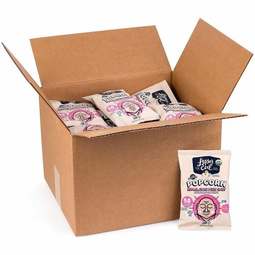 LesserEvil Popcorn, Himalayan Pink Salt, Organic, Gluten-Free, 24/Bag