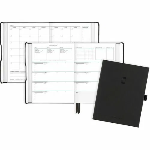 At-A-Glance Foundation Planner, Undated Weekly/Monthly, Small 5 3/4" x 8 1/4", Hardcover, Magnetic Closure, Sticker Sheet, Pen Loop, Pocket