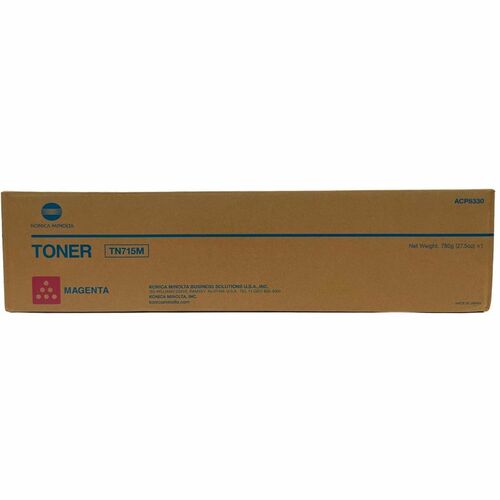 Konica Minolta TN-715M Original Laser Toner Cartridge - Magenta - 1 Each - 45000 Pages