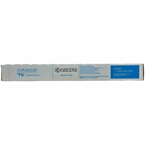 Kyocera TK-854 (TK-8547C) Toner Cartridge, Cyan, 20,000 Page Yield, Original, for TASKalfa 5054ci/4054ci