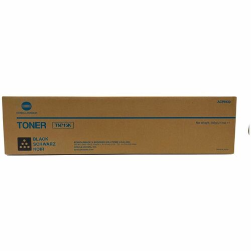 Konica Minolta TN-715K Original Laser Toner Cartridge - Black - 1 Each - 45000 Pages