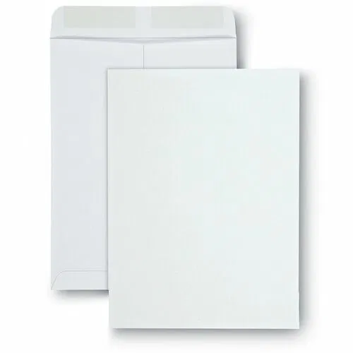 Universal Catalog Envelope, #10 1/2, 28 lb, Gummed Closure, Center Seam, White Paper, 100/Box