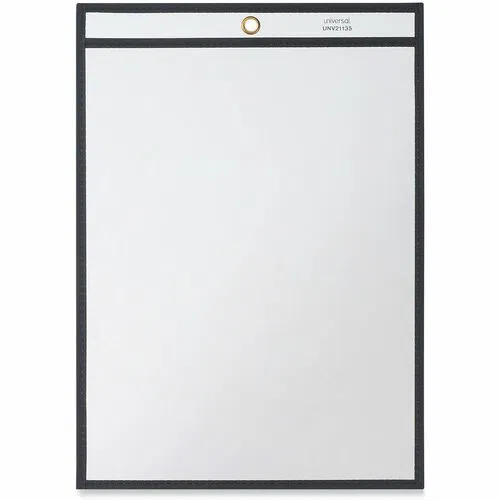 Universal Ticket Holder, Top-Load, Letter Size, 29-Sheet Capacity, Clear Vinyl, Eyelet Hanger, Heavy Duty, 25/PK