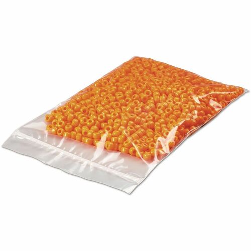 Universal Storage Bags, Reclosable Zipper, 3" x 4", 2 mil Clear Polyethylene, 1000/CT