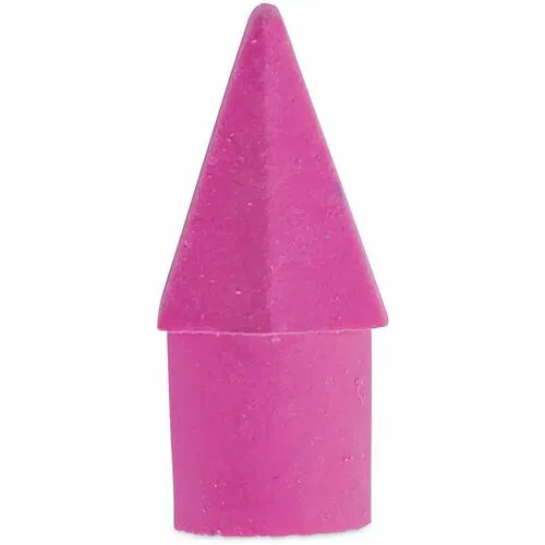 Universal Pencil Top Eraser, Wedge Tip, Pink Elastomer, Soft Latex-Free, Non-Tearing, Ghost Resistant, for Wood-Case Pencils, 150/PK