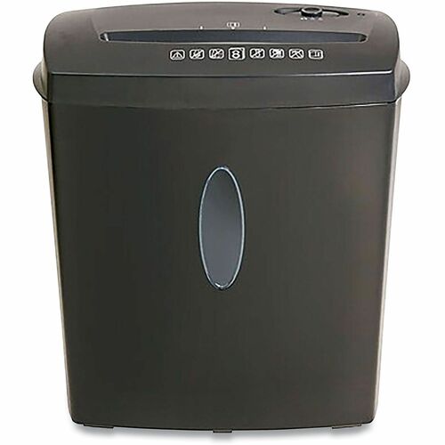Universal Paper Shredder, Cross-Cut, 8-Sheet Capacity, Shreds Credit Cards and Staples, 3.3 gal Waste Bin, 2-min Run Time, Black