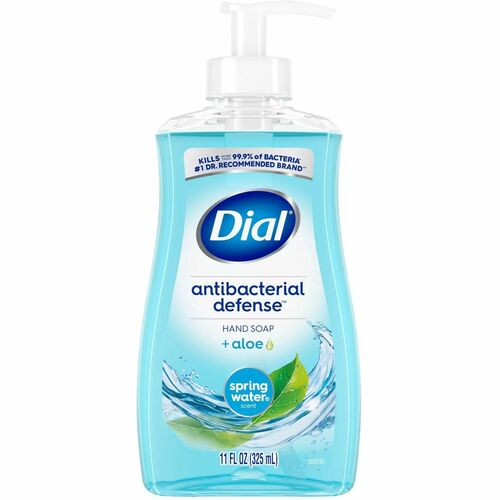 Dial Foaming Hand Wash, Antibacterial Defense, 1 gal, Pump Dispenser, Spring Water Scent, Aloe