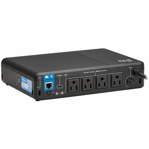 Tripp Lite BC600RNC Standby UPS, Desktop/Surface/Wall Mountable, 600VA/300W, 4 x NEMA 5-15R Outlets, Cloud Monitoring, USB/RJ45, for PCs and POS