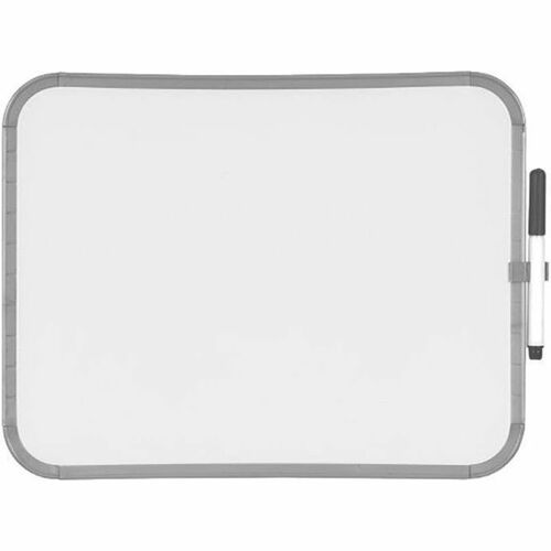MasterVision Dry-erase Lap Board - 11" (0.9 ft) Width x 14" (1.2 ft) Height - White Lacquered Steel Surface - Plastic Frame - Lap - Magnetic - Durable, Ghost Resistant, Stain Resistant, Long Lasting - 1 Each
