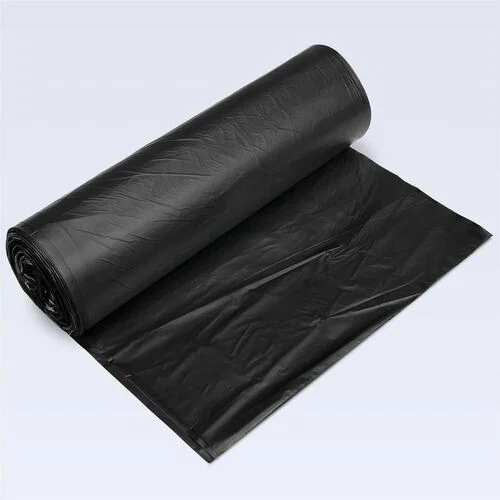 Inteplast Trash Bag, 45 Gal, 40" W x 48" L, 0.87 mil (22 Micron), Black HDPE, Coreless Roll, Star Bottom Seal, Puncture Resistant, 150/CT