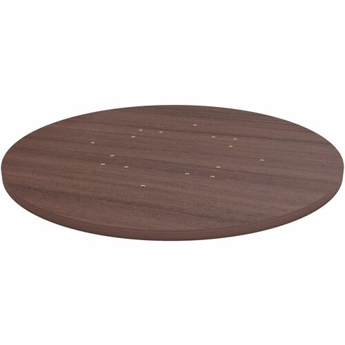 Lorell Tabletop, Essentials, Round, 36" Dia x 1" H, Espresso Laminate, 3mm PVC Band Edge