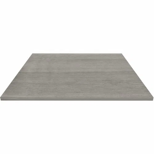 Lorell, Tabletop, Hospitality/Conference, Essentials Series, 42" W x 42" D x 1" H, Laminate, Weathered Charcoal, 3mm Pvc Edgeband