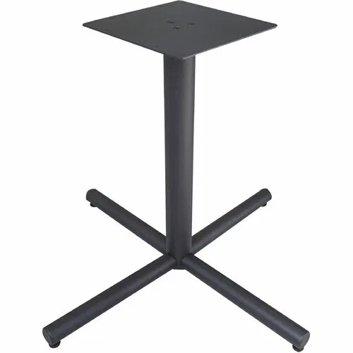 Lorell Table Base, Hospitality/Conference, Essentials Series, X-Base, Black Metal, 45" W x 30" H, for 36" to 42" Tabletops