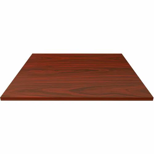 Lorell Tabletop, Hospitality/Conference, Essentials, 42" x 42" x 1", Laminate, Mahogany, 3mm PVC Edgebanding
