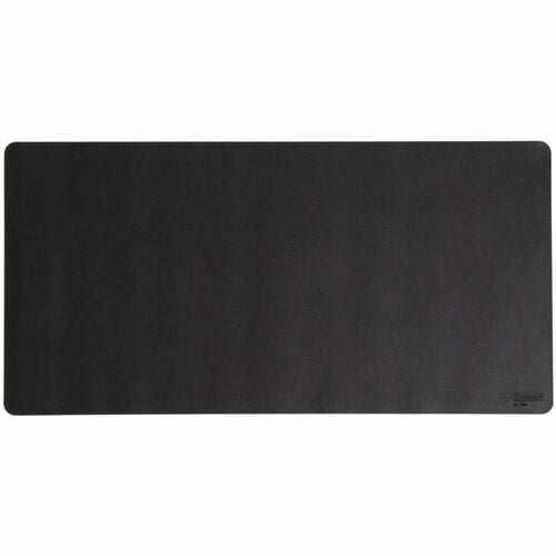 Smead Waterproof Desk Pad, Vegan Leather, Non-Slip Faux-Suede Backing, Charcoal, 15.7" W x 31.5" D x 0.1" H