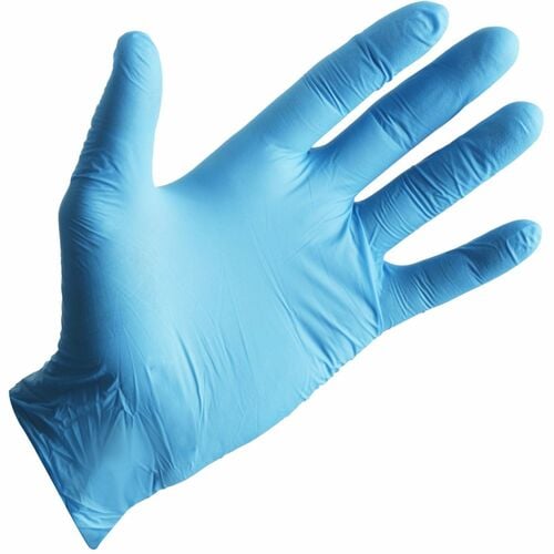 Remcoda Nitrile Exam Gloves - 5 mil Thickness - Small Size - Nitrile - Blue - Comfortable - For Laboratory, Medical, Examination - 100 / Box