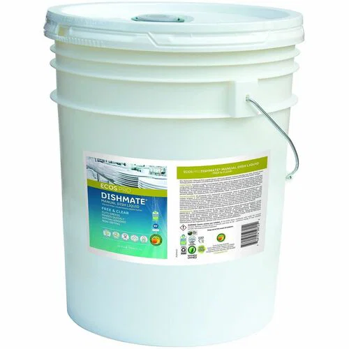 ECOS® PRO Dishmate Manual Dishwashing Liquid - For Dish, Sink - Concentrate - Liquid - 640 fl oz (20 quart) - Free & Clear Scent - Recommended For: Grease Remover, Residue Remover, Food Remover - Aseptic, pH Balanced, Dye-free, Residue-free, Skin-frie