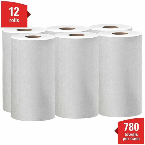 Wypall X60 Wipers, Cloth Roll, 12.2" W x 19.6" L, 130 Sheets/Roll, White, Absorbent Reinforced Perforated, 6/CT