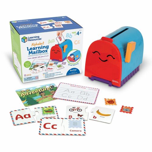 Learning Resources Alphabet Learning Mailbox - Learning Toy - Theme/Subject: Learning, Fun - 4 Year & Up - 62 Pieces - Multi