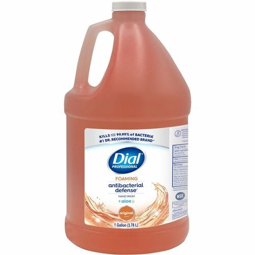 Dial Antibacterial Defense Foaming Handwash - 1 gal - Bottle Dispenser - Bacteria Remover - Hand - Antibacterial - Orange - Cruelty-free, Paraben-free, Phthalate-free, Silicone-free, pH Balanced - 4 / Carton