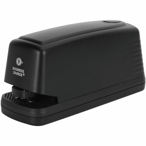 Business Source Electric Stapler, 25-Sheet Capacity, Holds 210 Staples, AC Adapter Powered, Black