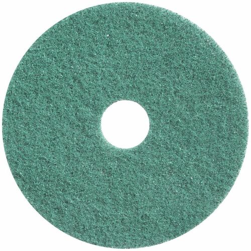 Diversey Cleaning Pad, Twister, 20" Diameter, Round, Polishing, Green, 2/CT