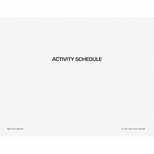 Unicor Flip Style Activity Schedule Calendar - Monthly - 2025 - 2025 - 2 Month Single Page Layout - Saddle Stitch - White - Flip Style, Task List, Ruled Daily Block, Notes Section, Stitched - 10 / Pack