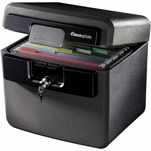 Sentry Safe HD4100 Fire/Water Safe - 0.65 ftÂł - Key Lock - Water Resistant, Fire Resistant - for Document, Passport, Jewellery, Digital Media, Tablet PC, Cell Phone, External Hard Drive, Memory Card, USB Drive, CD, DVD - Internal Size 11.50" Height x 12"