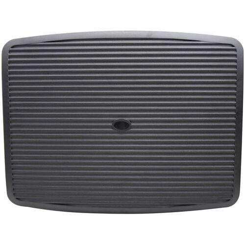 Lorell Footrest, Ergonomic Rocking, 17.8" W x 13.8" D x 3" H, Black Plastic, Rubber Feet