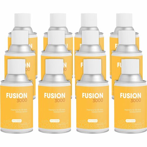 Fresh Products, Air Freshener Refill, Fusion, 6000 ft3 Coverage, 30 Day, Citrus Sorbet, Odor Neutralizer, VOC Compliant, 12/CT