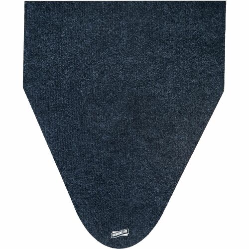 Genuine Joe Deodorizing Commode Mat - Bathroom, Commode, Restroom, Urinal, Floor - 1.81" Length x 22.63" Width x 22.250" Depth - Black - 6 / Carton