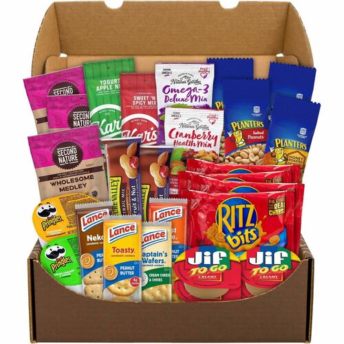 Snack Box Pros On-the-Go Snack Box - Assorted - 3 lb - 27 / Carton
