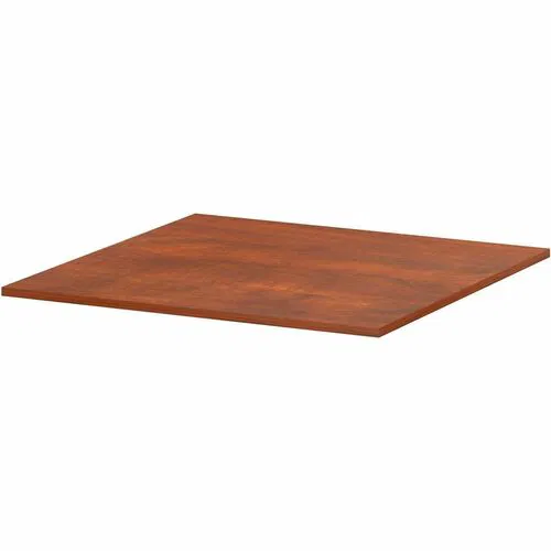 Lorell Essentials Conference Table Top, Meeting, Office, 47" x 47" x 1", Cherry Laminate, Band Edge, Modular, Eco-Friendly