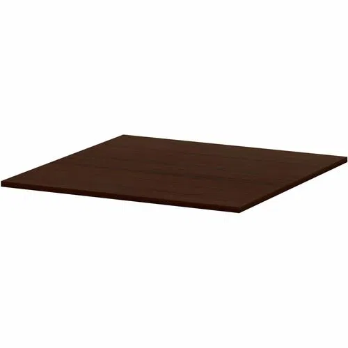 Lorell Conference Table Top, Essentials, 47 in x 47 in x 1 in, Espresso Laminate, Band Edge, Modular