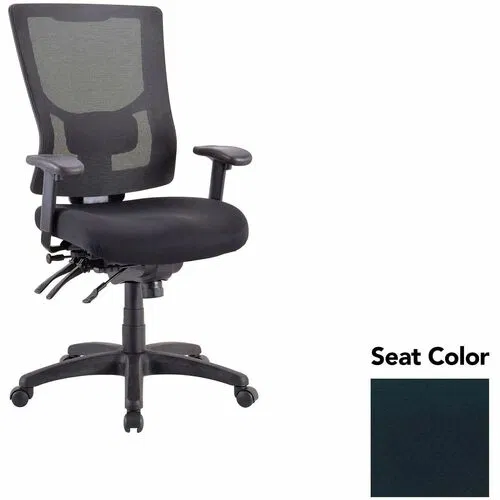 Lorell Executive Chair, Conjure, High-Back Mesh, Insight Ebony Upholstered Seat, Lumbar Support, 26.7" W x 26" D x 44" H