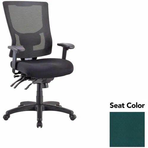 Lorell Executive Chair, Conjure, High-Back Mesh, Upholstered Seat, Adjustable Lumbar Support, Tilt Tension, 26.7" x 26" x 44"
