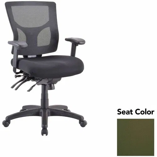 Lorell Conjure Executive Mesh Mid-Back Chair, Canyon Fern, Lumbar Support, Ratchet Back, Seat Slider, Tilt Tension, 26.7in W x 26in D x 39.3in H