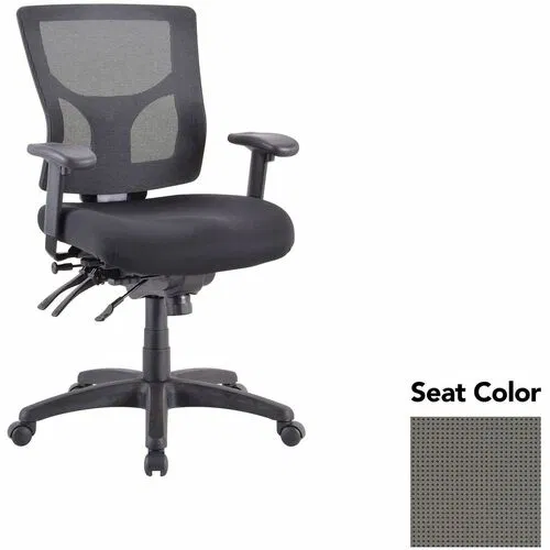 Lorell Conjure Executive Chair, Mid-Back Mesh, Padded Seat, Lumbar Support, Expo Fog, 26.7" W x 26" D x 39.3" H